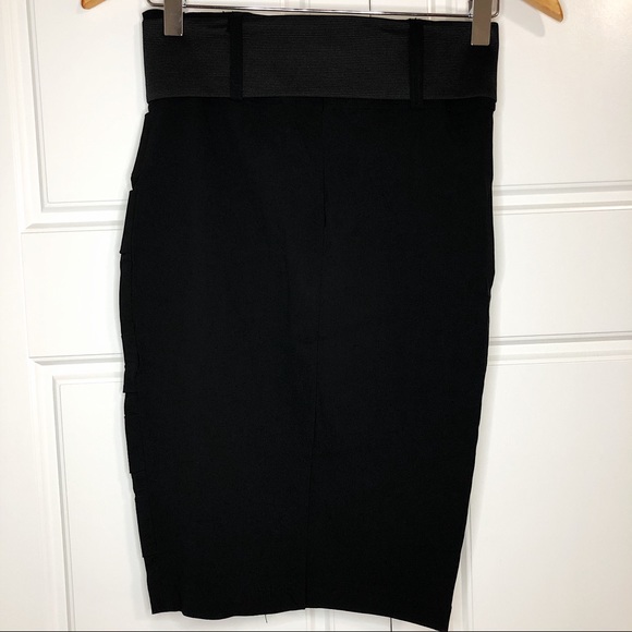 Seduction belted high waist strength pencil skirt - Picture 5 of 8